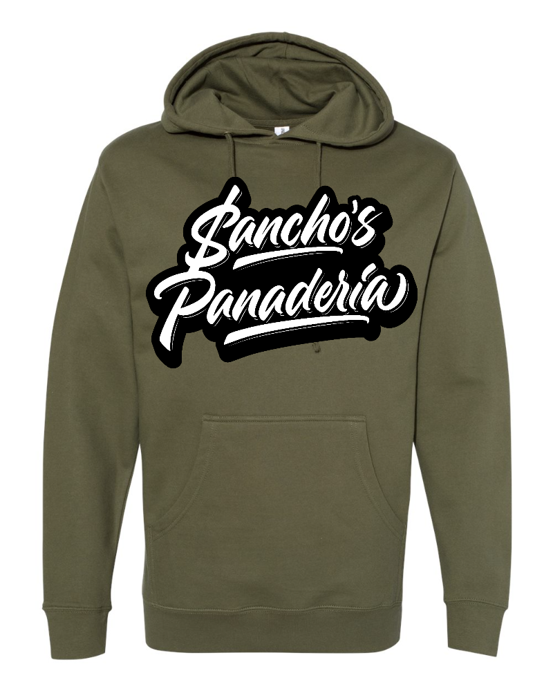 Sancho's Panaderia Army Green Hoodie